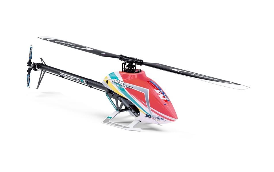 Helikopter M4 Max Rot, Bausatz<br>OMP M4 Flybarless 3D Heli der 400er klasse