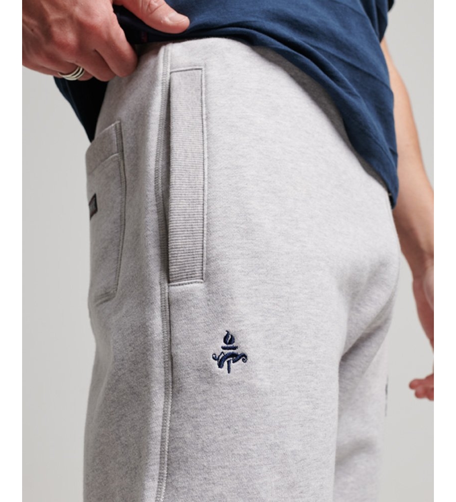 Calça de ginástica esportiva vintage Superdry cinza