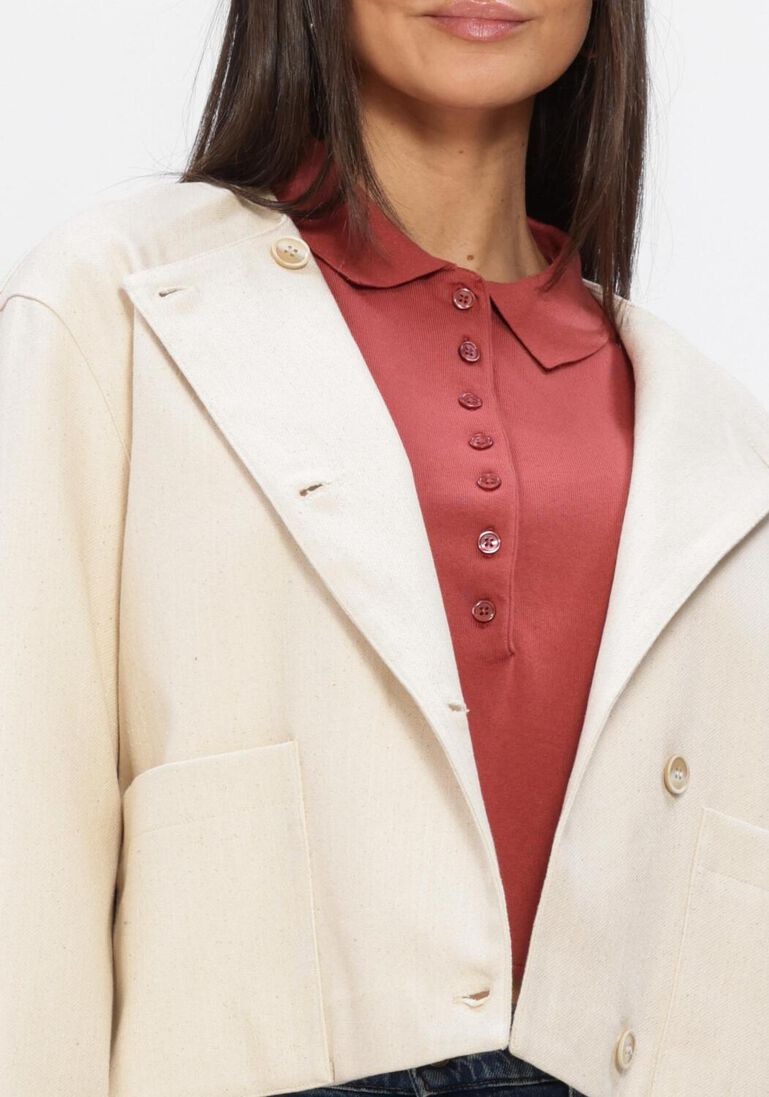 beige penn & ink gewatteerde jas jacket