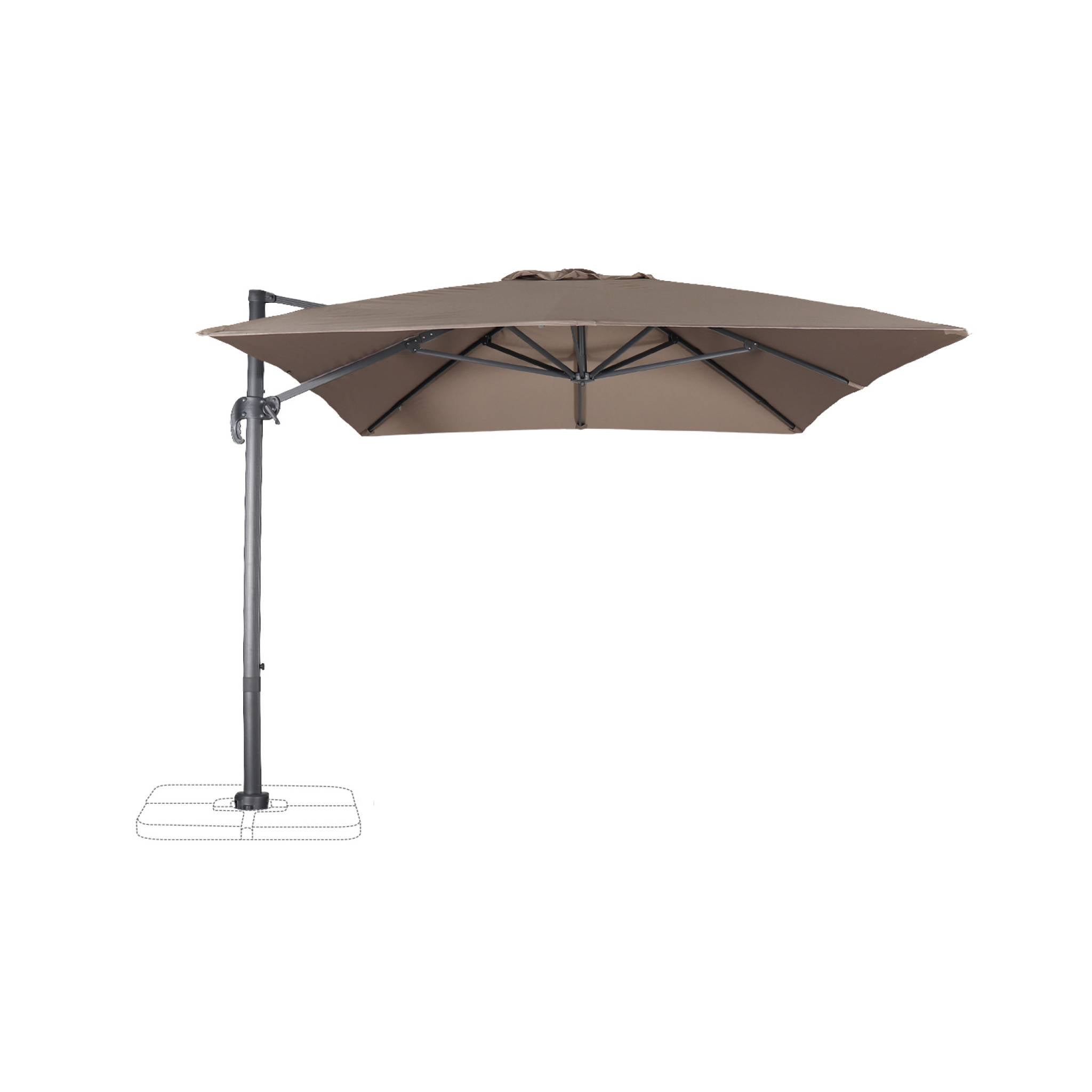 sweeek - Rechthoekige parasol 3x4m