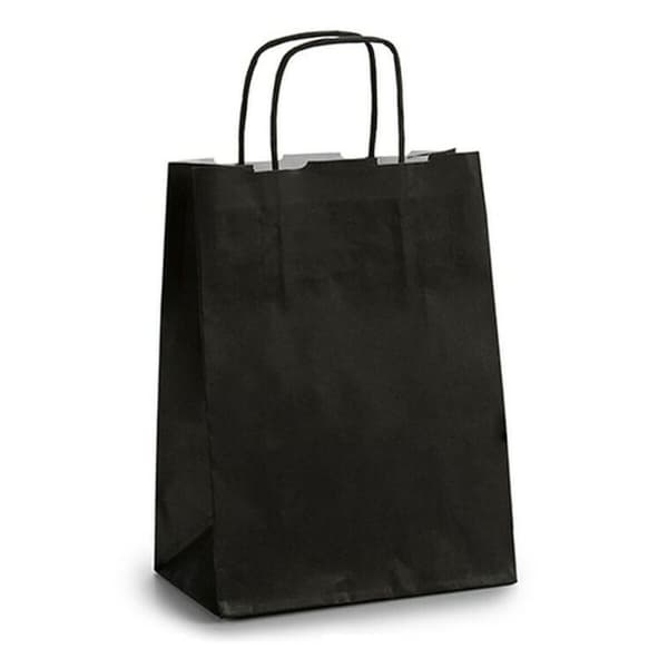 Papirpose Pincello 18242 Svart 18 x 8 x 31 cm (25 enheter)