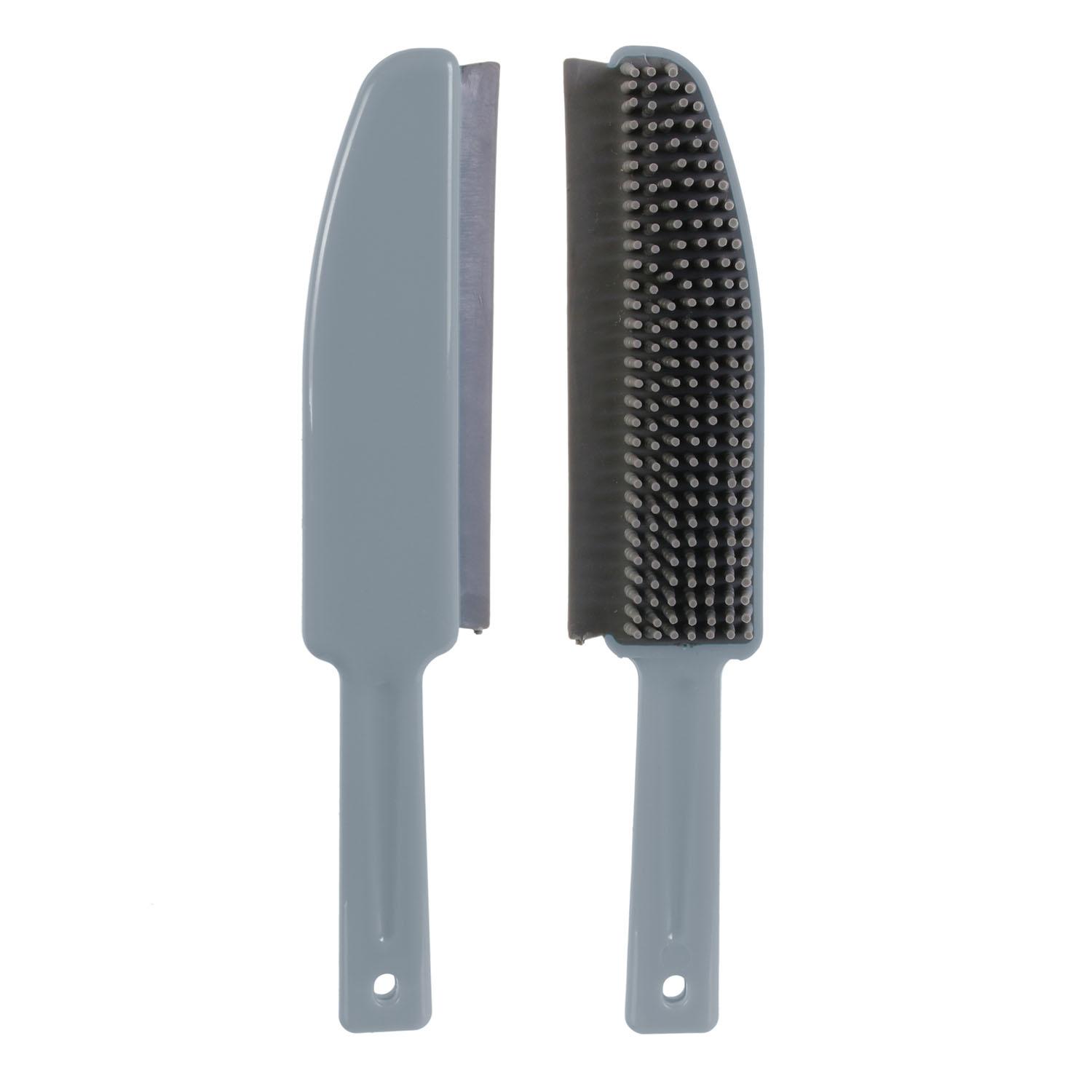 BROSSE DE NETTOYAGE AVEC RACLETTE CAOUTCHOUC
