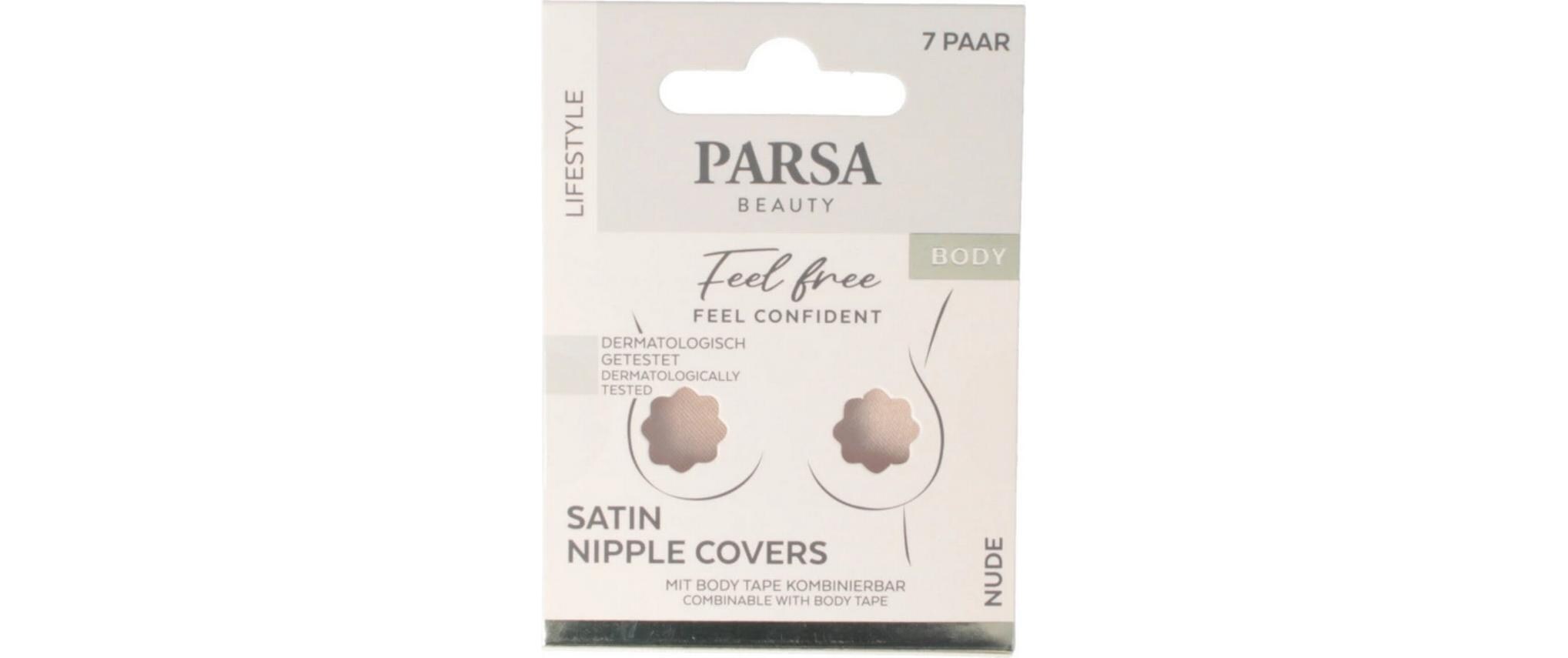 Satin Nippel Pads nude 2 StückUnsichtbarer Halt für jedes Outfit