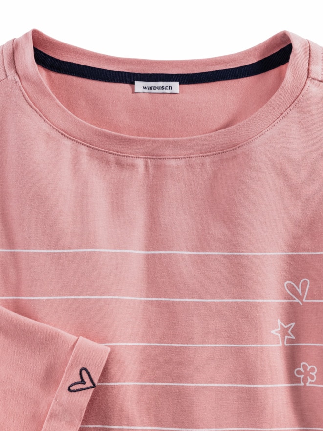 Baumwoll-Shirt Herzblatt