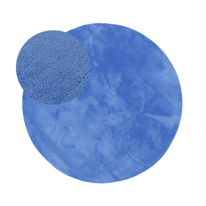 Rond wasbaar vloerkleed - Vivid Blauw