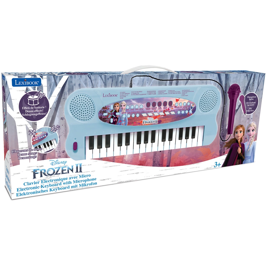 LEXIBOOK  Eiskönigin 2 - 32 Tasten Piano mit Mikrofon zum Singen