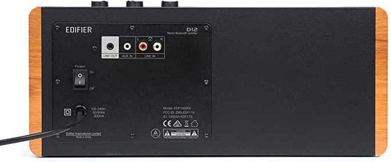 Edifier - D12 - Bluetooth Stereo Speaker - Hout - 70 Watt RMS