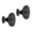 Knott, svart 2-pk Ø29 mm