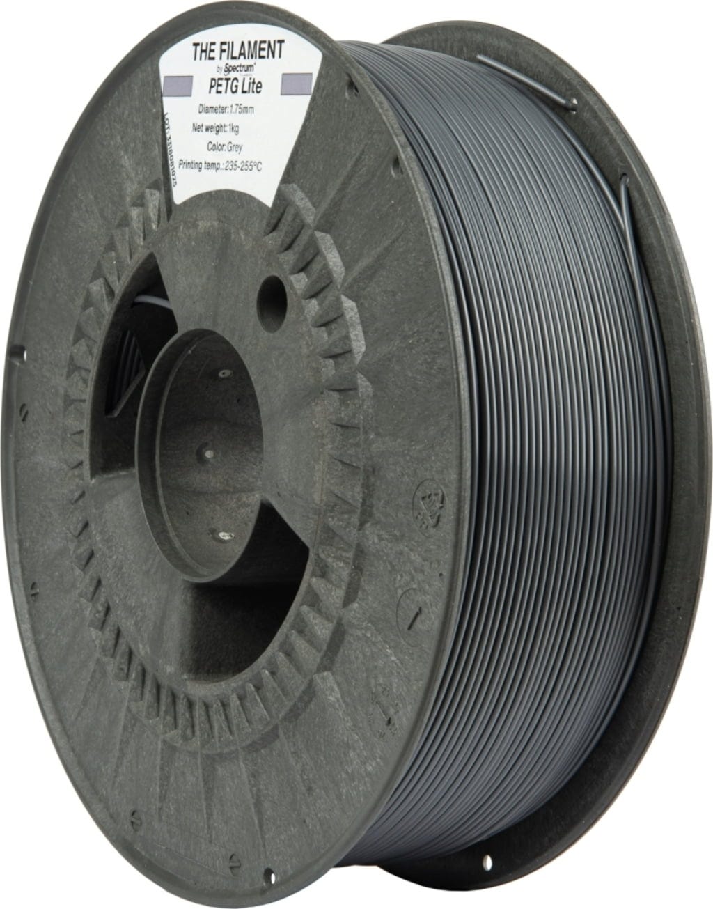 The Filament  PETG Lite Grey, 1,75 mm / 1000 g    Technisches PETG für zuverlässige Alltagseinsätze in Grey