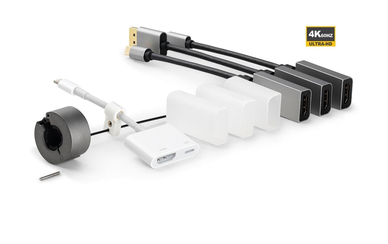 Adapterring Pro Adapter USB-C+ Lightning<br>Adapter – Max. Auflösung: 3840 x 2160 (Ultra HD 4K)