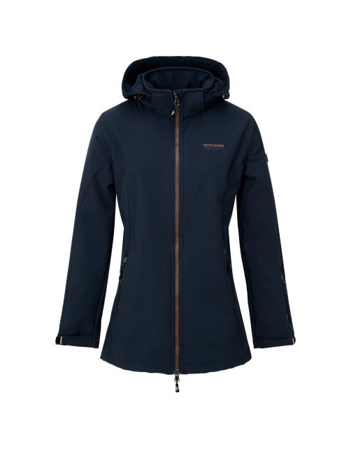 Nord Berg Softshell Ilona Dames Navy - Vrijetijdskleding