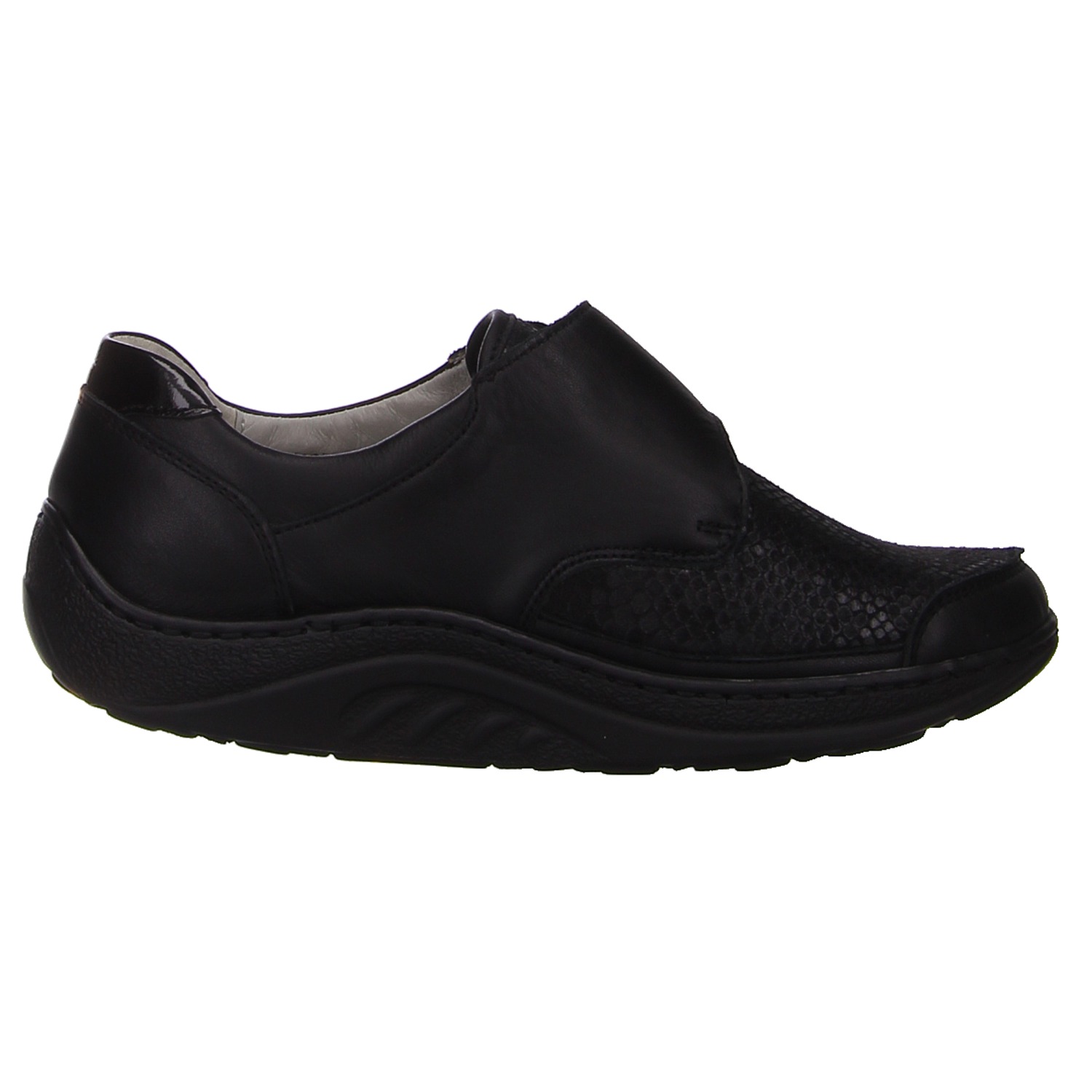 Waldläufer Halbschuhe schwarz schwarz