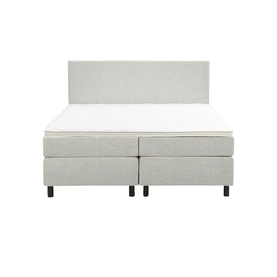 Boxspring Liv egaal - ecru - 160x200 cm - ronde poot