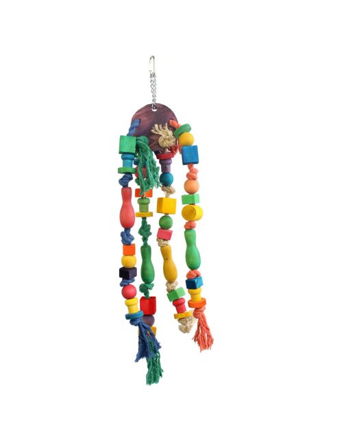 Keddoc Vogelspeelgoed Coco Legs - Vogelspeelgoed - 40x20x15 cm Multi-Color