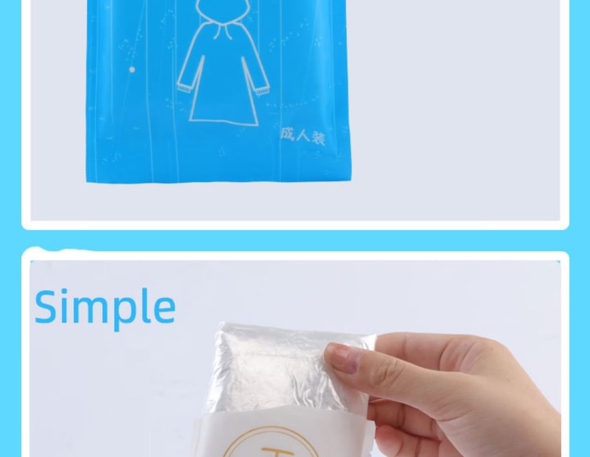 MyHome - Wegwerp plastic regenjas