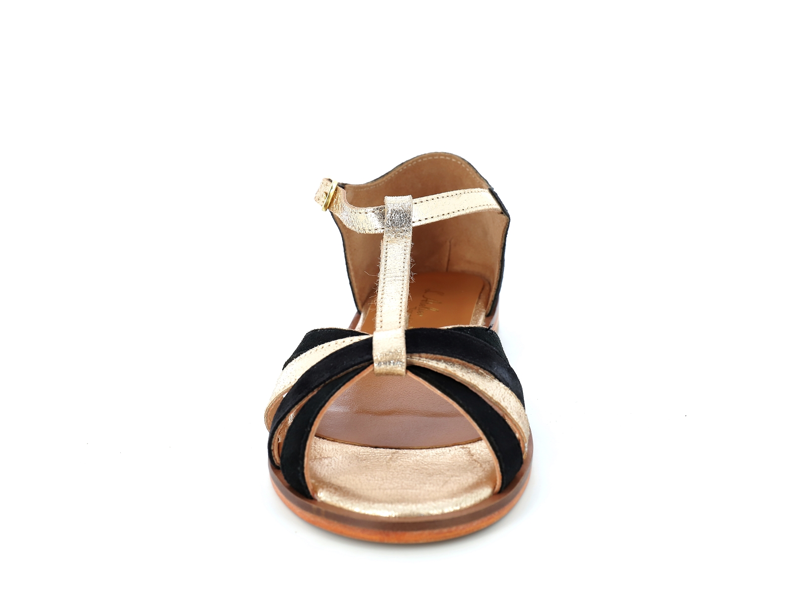 L atelier tropezien-IL 611 Cuir Noir Or