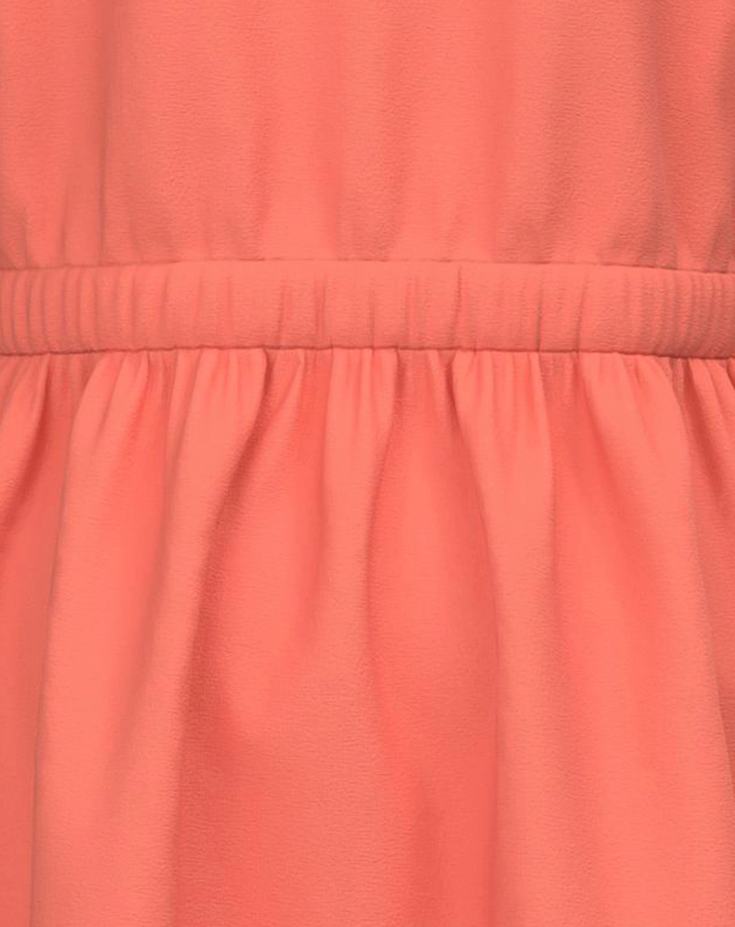 Kurzarmkleid NKFMIE MIDI in coral