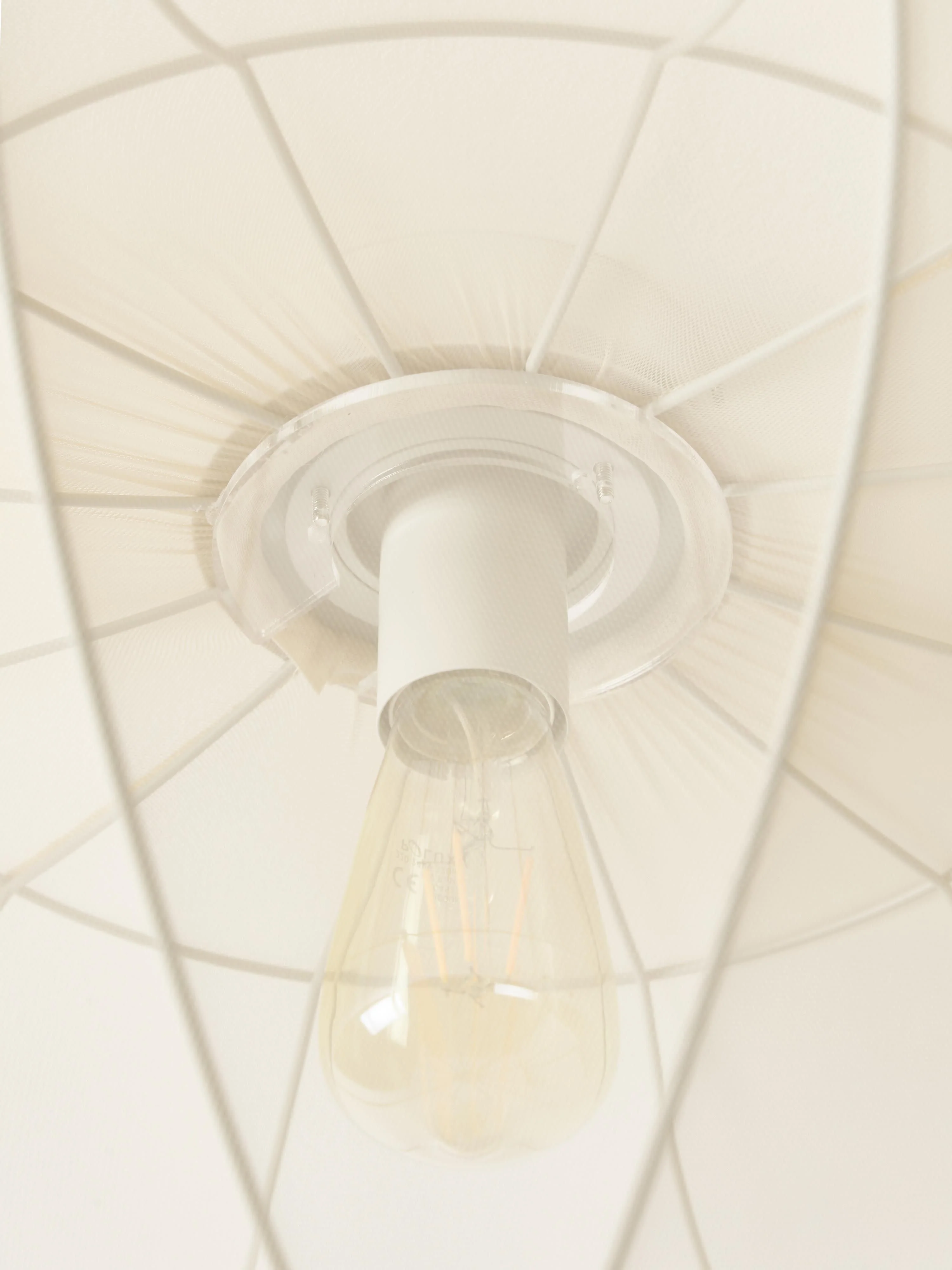 Plafondlamp Beau van netstof