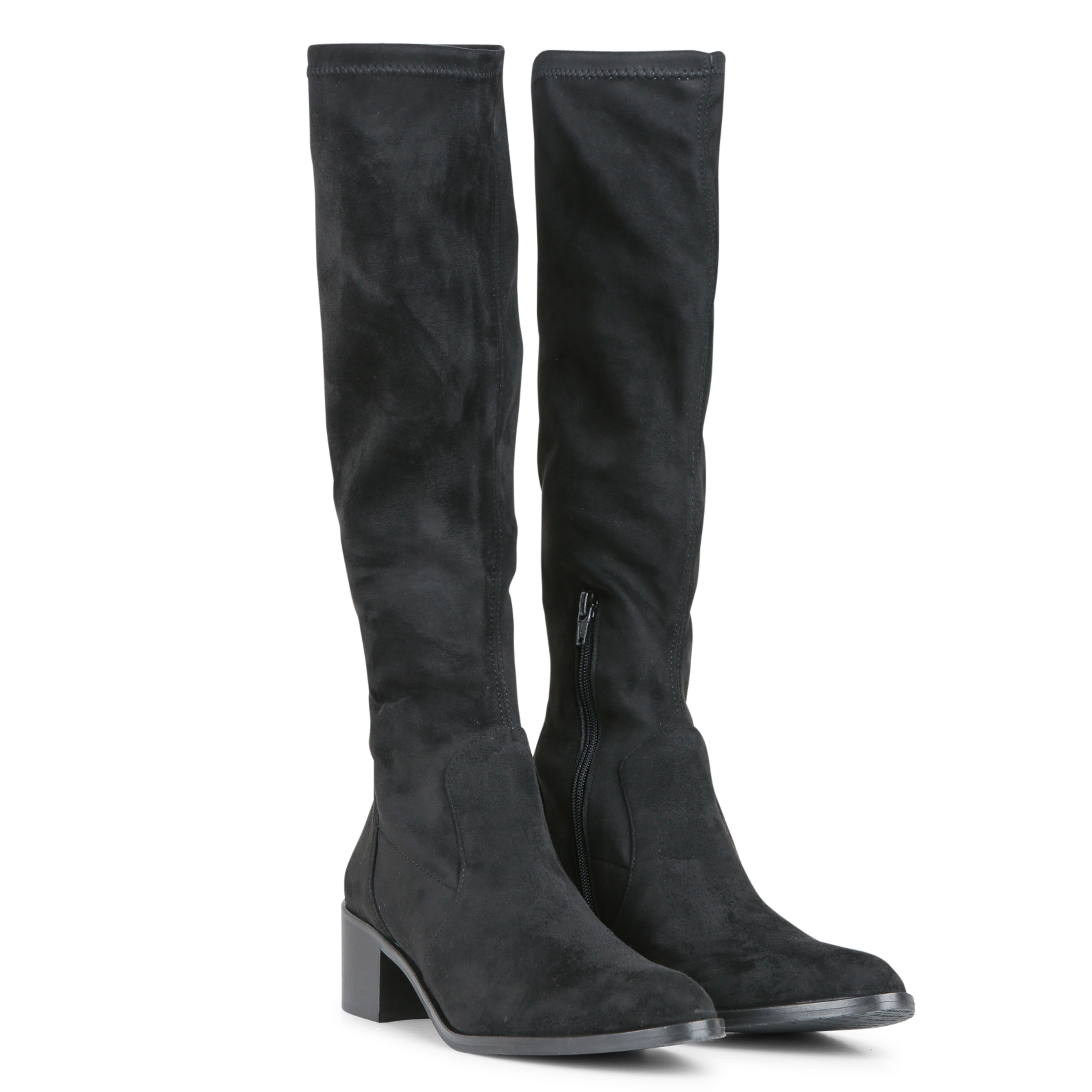 JOE - Bottes en cuir velours | Noir