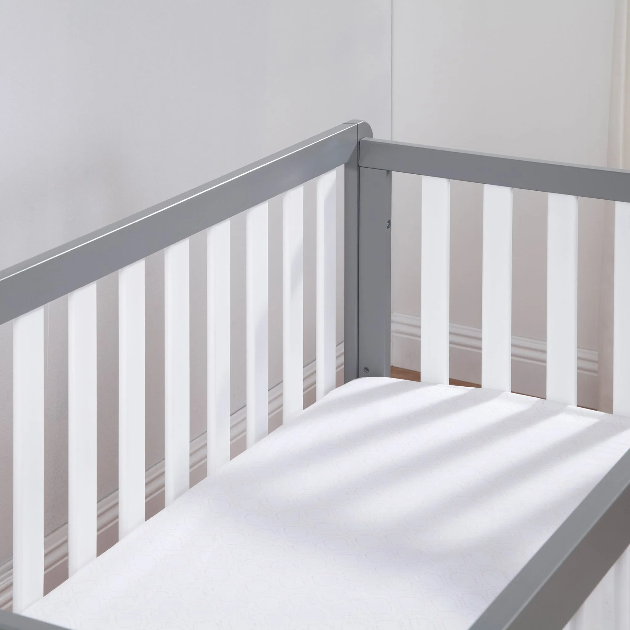 DaVinci Couchette Convertible 4-en-1 Colby avec Tiroir Gigogne - Gris  Blanc