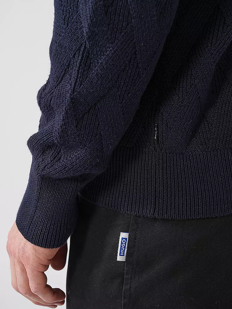 BOSS Pullover ELFREDO dunkelblau