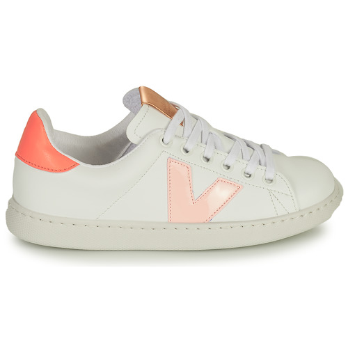 Victoria - TENIS VEGANA CONTRASTE - Blanc / Rose