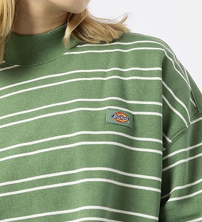 Dickies Sweatshirt - Westover - Dark Ivy m. Streifen