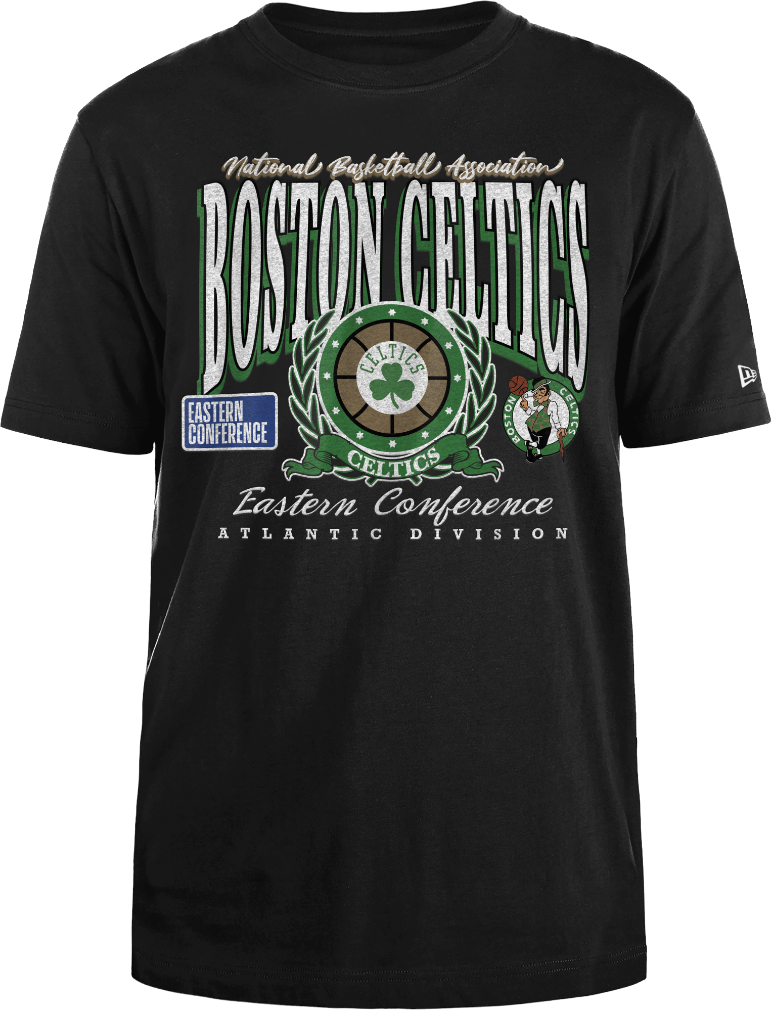 New Era Boston Celtics T-Shirt Schwarz