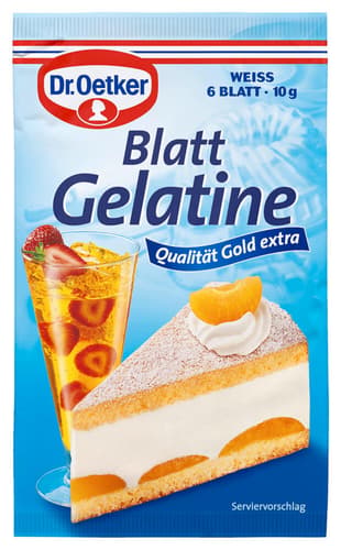 Dr. Oetker Blattgelatine weiß 6 Stück