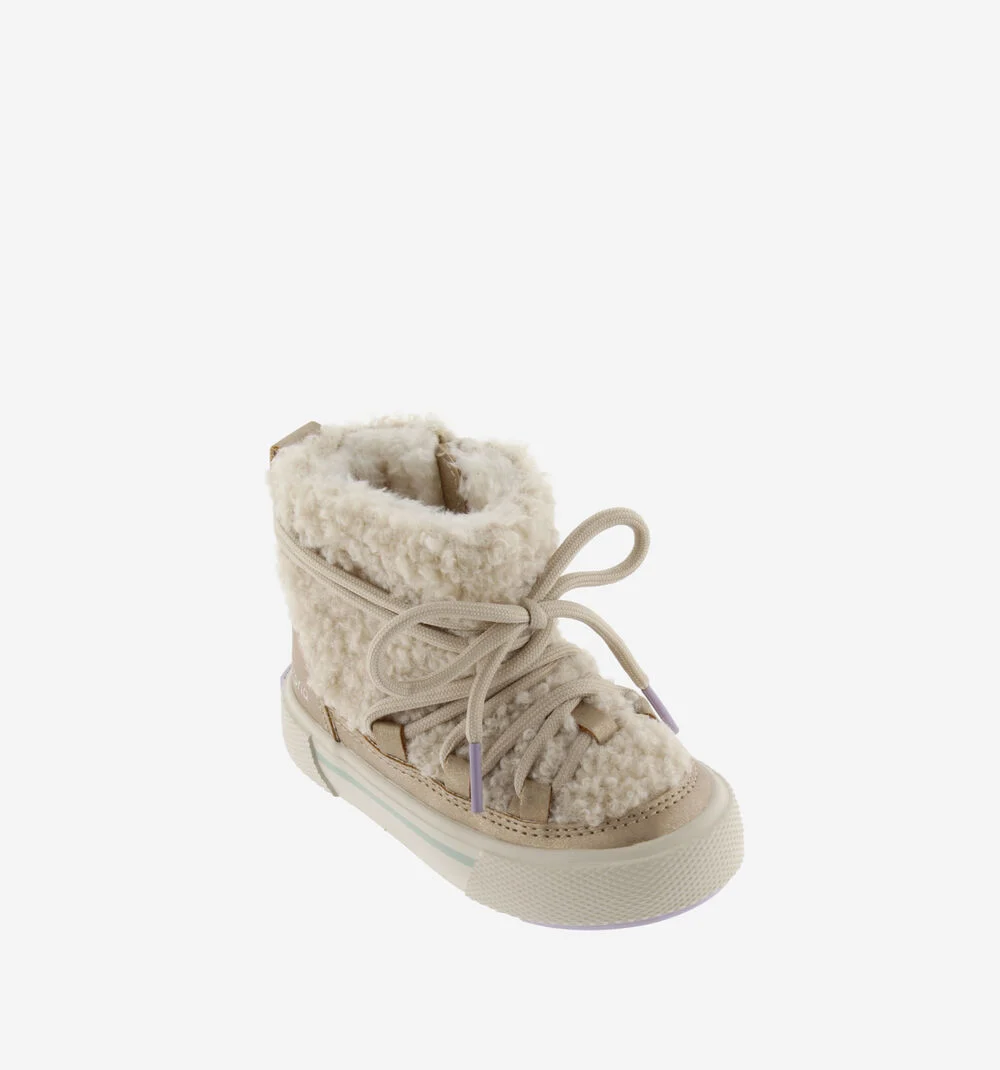 TRIBU BOTTE PEAU DE MOUTON Bottes fille en peau de mouton BEIGE