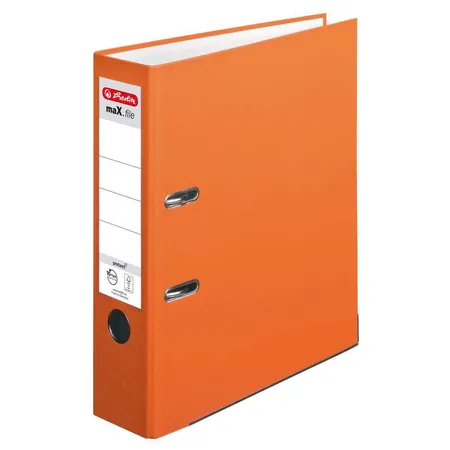 Herlitz Ordner PP A4 8cm FSC-Mix maXfile protect orange