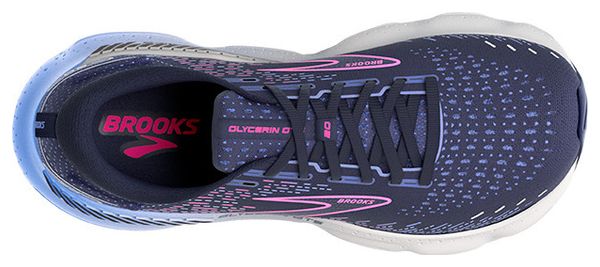 Chaussures de Running Brooks Femme Glycerin GTS 20 Bleu Rose