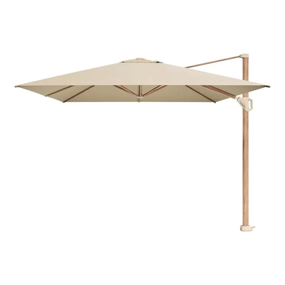 Platinum Challenger Zweefparasol T1 Premium 4x3 m. - Champagne - Teak
