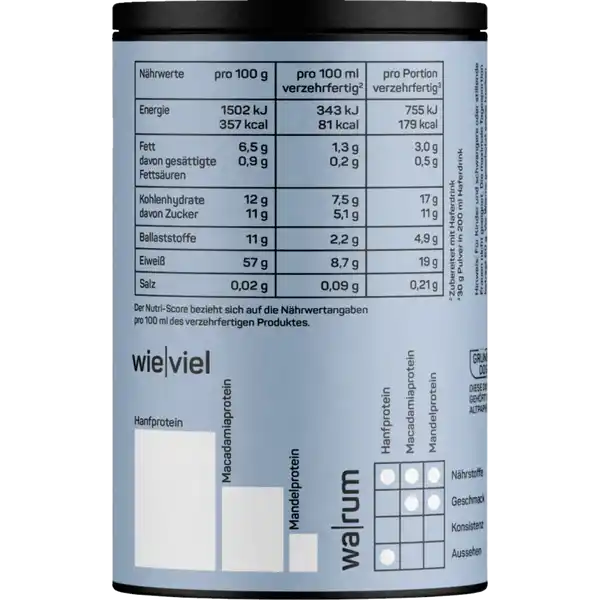 Bio Protein Vegan Pur ungesüßt
