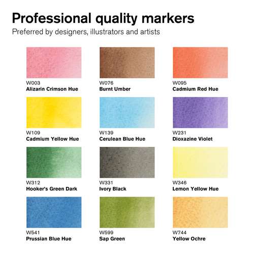 WINSOR & NEWTON™ promarker watercolour™ basic tones, Sets