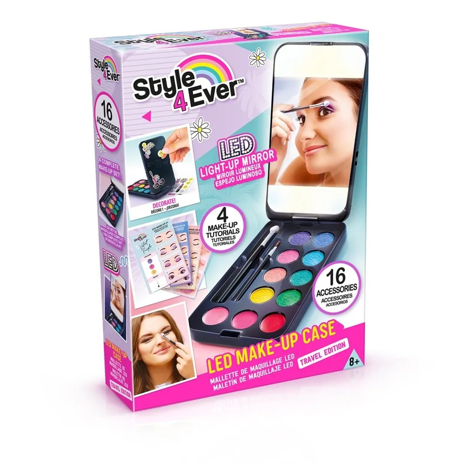 Style 4 Ever Mini Makeup Etui med LED-Lys