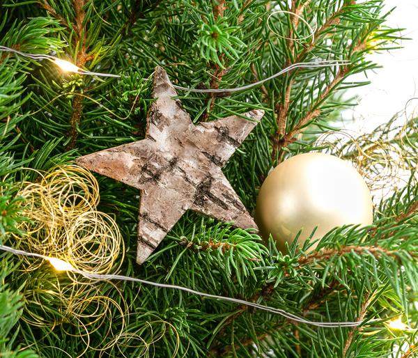 Geschmückter Weihnachtsbaum Loxley, mit
