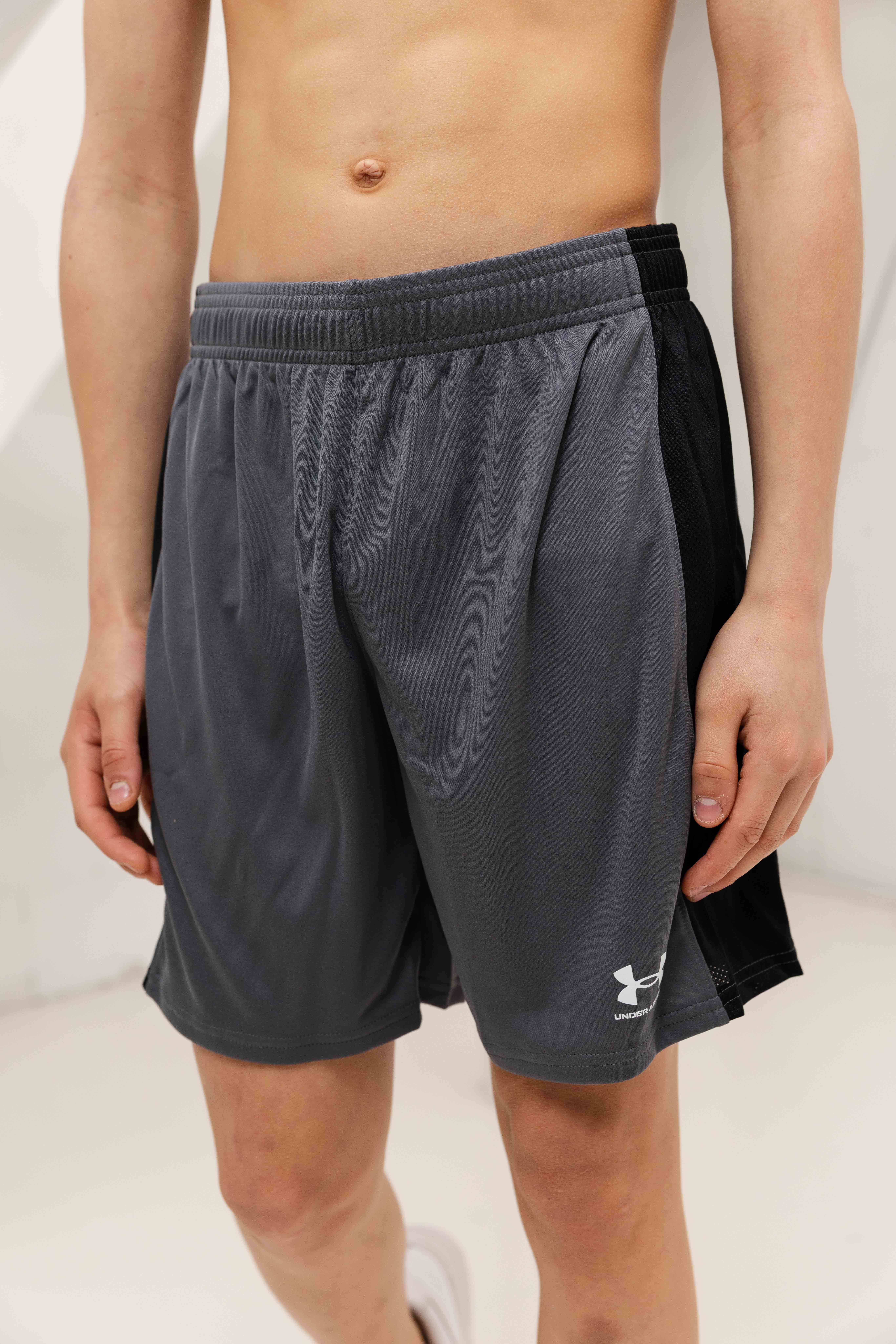 Under Armour Challenger Knit Korte Broek Kids Grijs