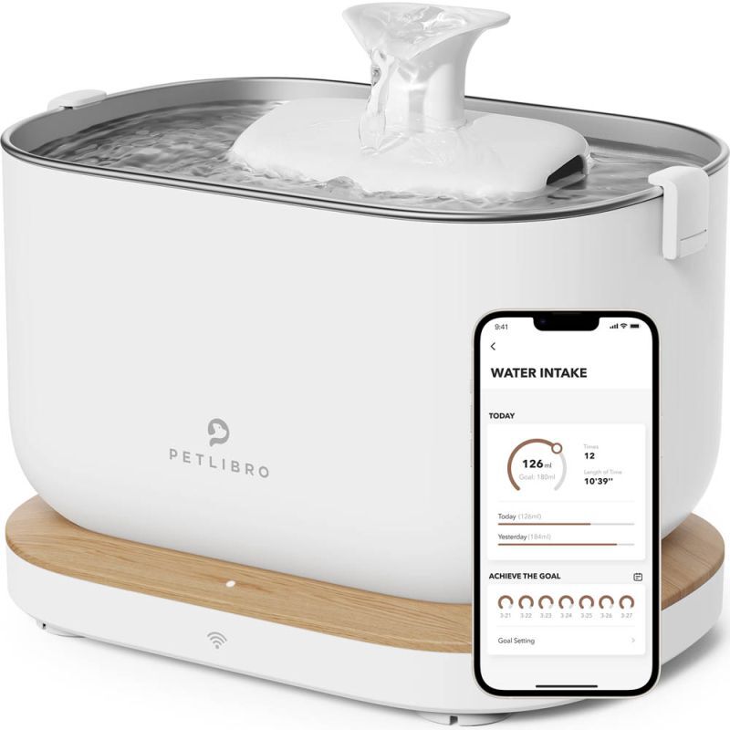 PETLIBRO Dockstream Smart - Drinkfontein kat - Wit - 16x23x19 cm