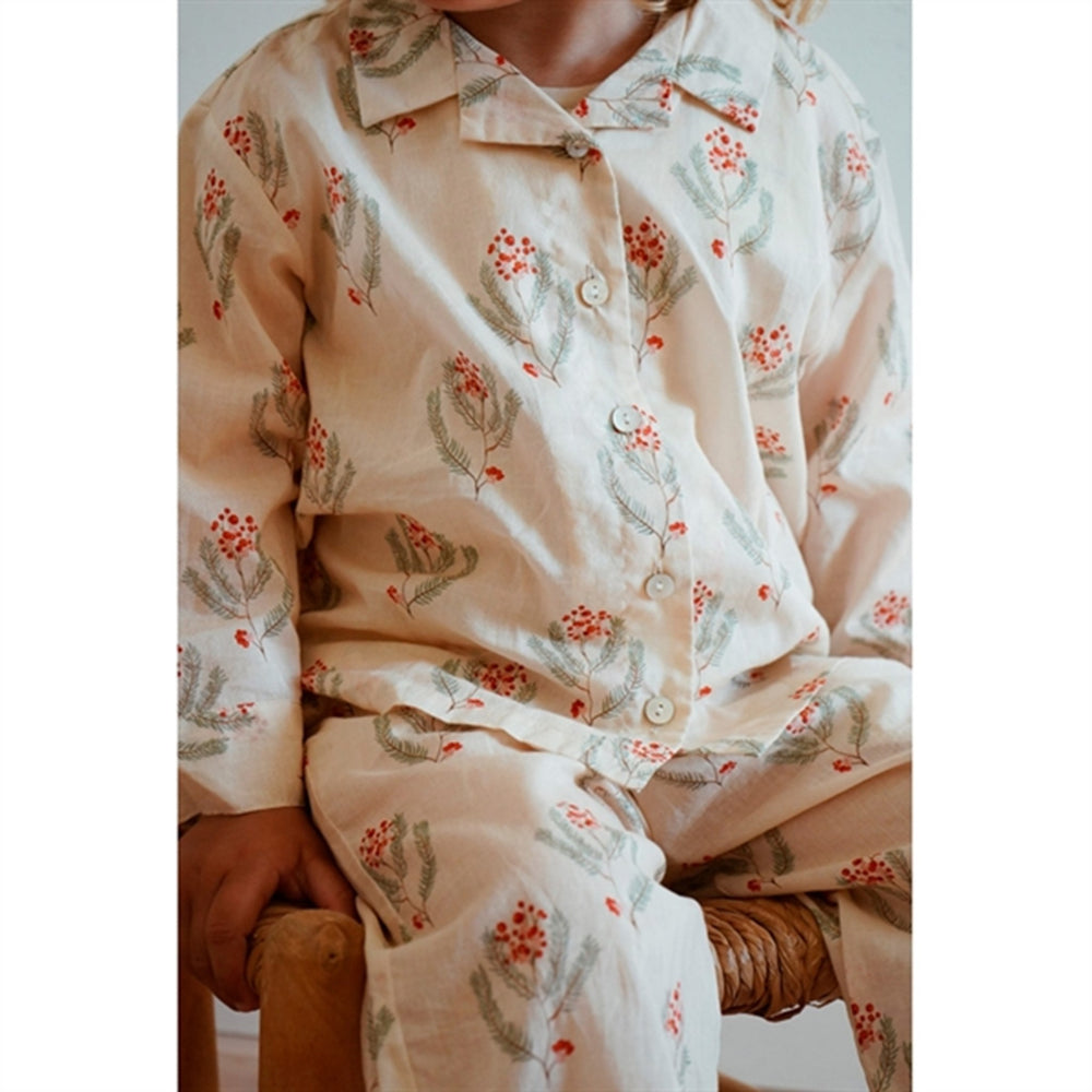 Christmas Vintage Rose Flower Pyjamas