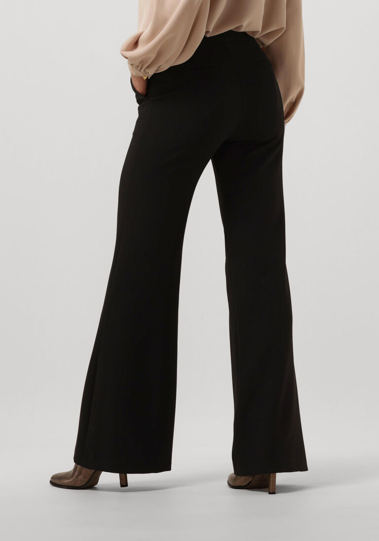 ACCESS zwarte access pantalon flare pants with metallic stud d