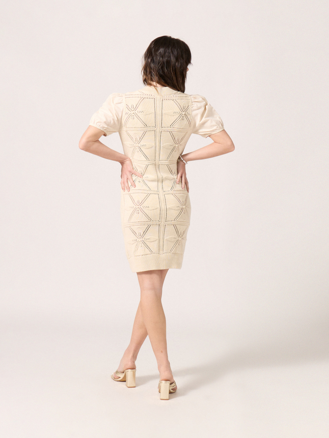 Robe maille ajourée