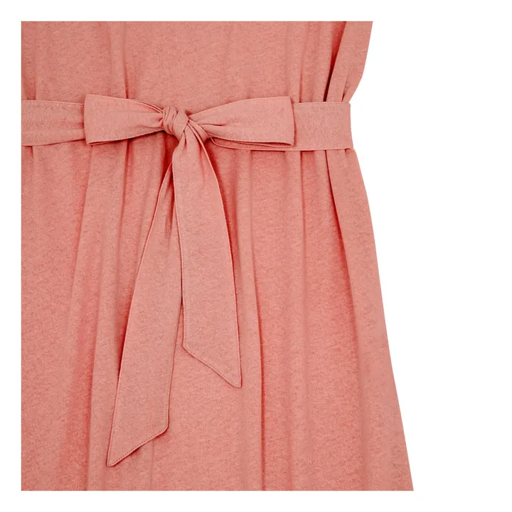SMALLABLE BASICS Robe Longue Coton et Lin | Terracotta