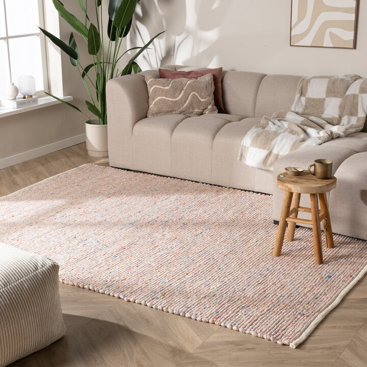 Wollen vloerkleed - Feline Pastel | Isolerend en zacht