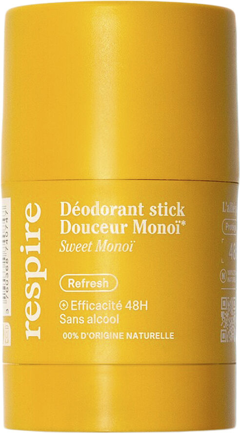 Respire Déodorant Stick Douceur de Monoï - Efficacité 48H