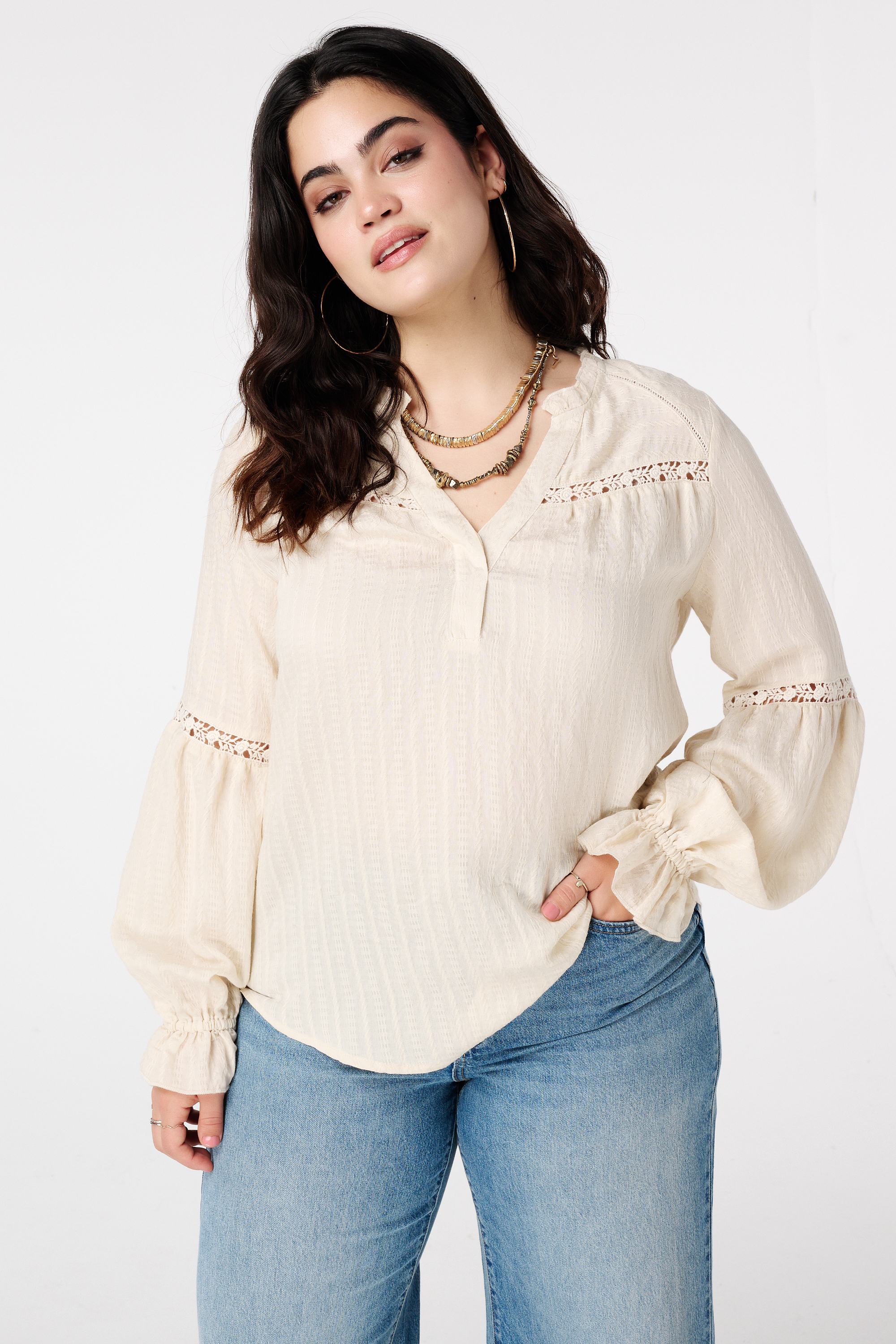 Blouse met broderie Kit