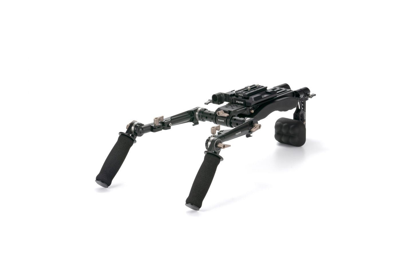 Lightweight Shoulder Rig<br>Leichte Schulterhalterung für leichte und handgeführte Kameras