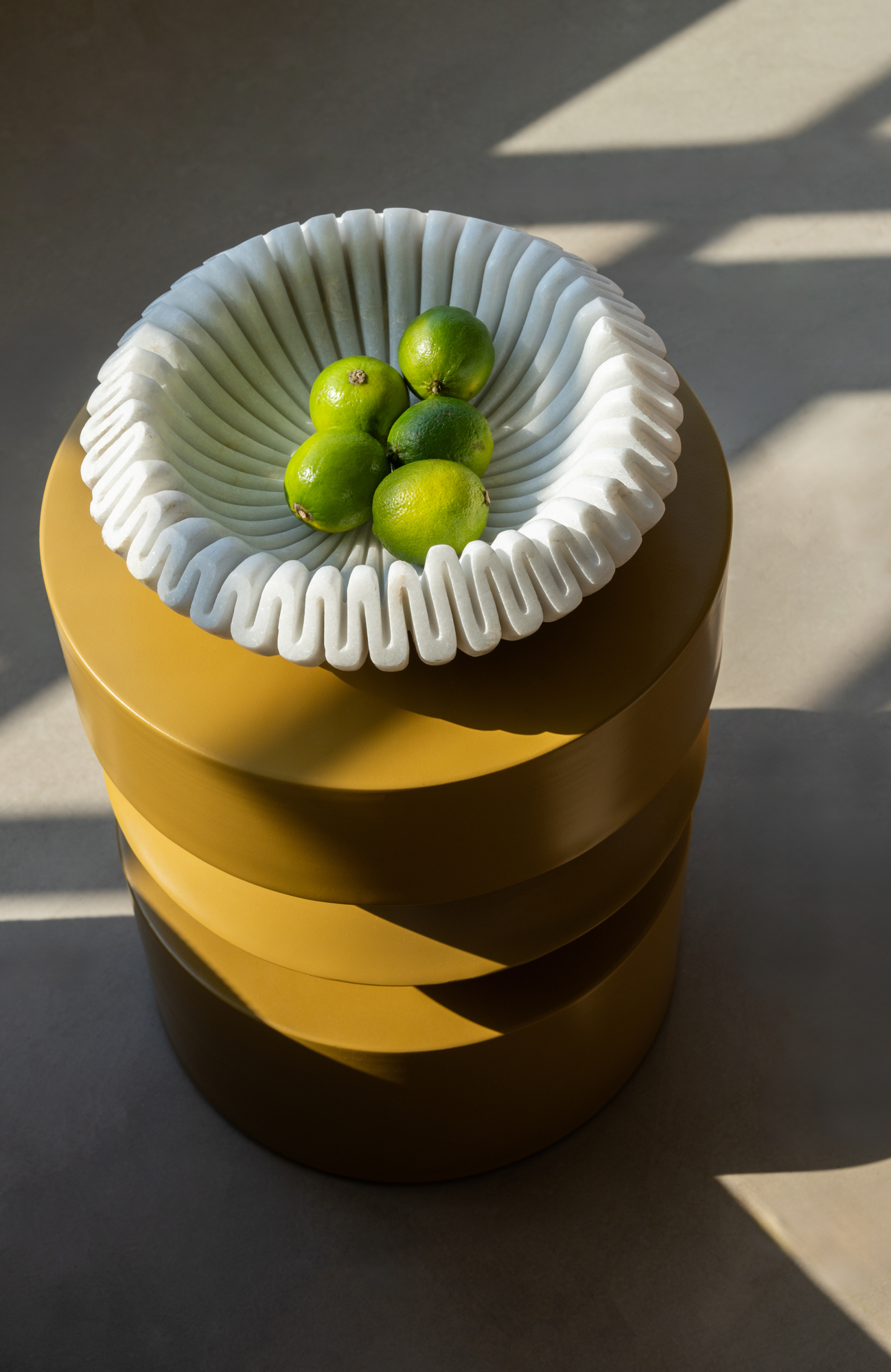 Bijzettafel Bora glossy green