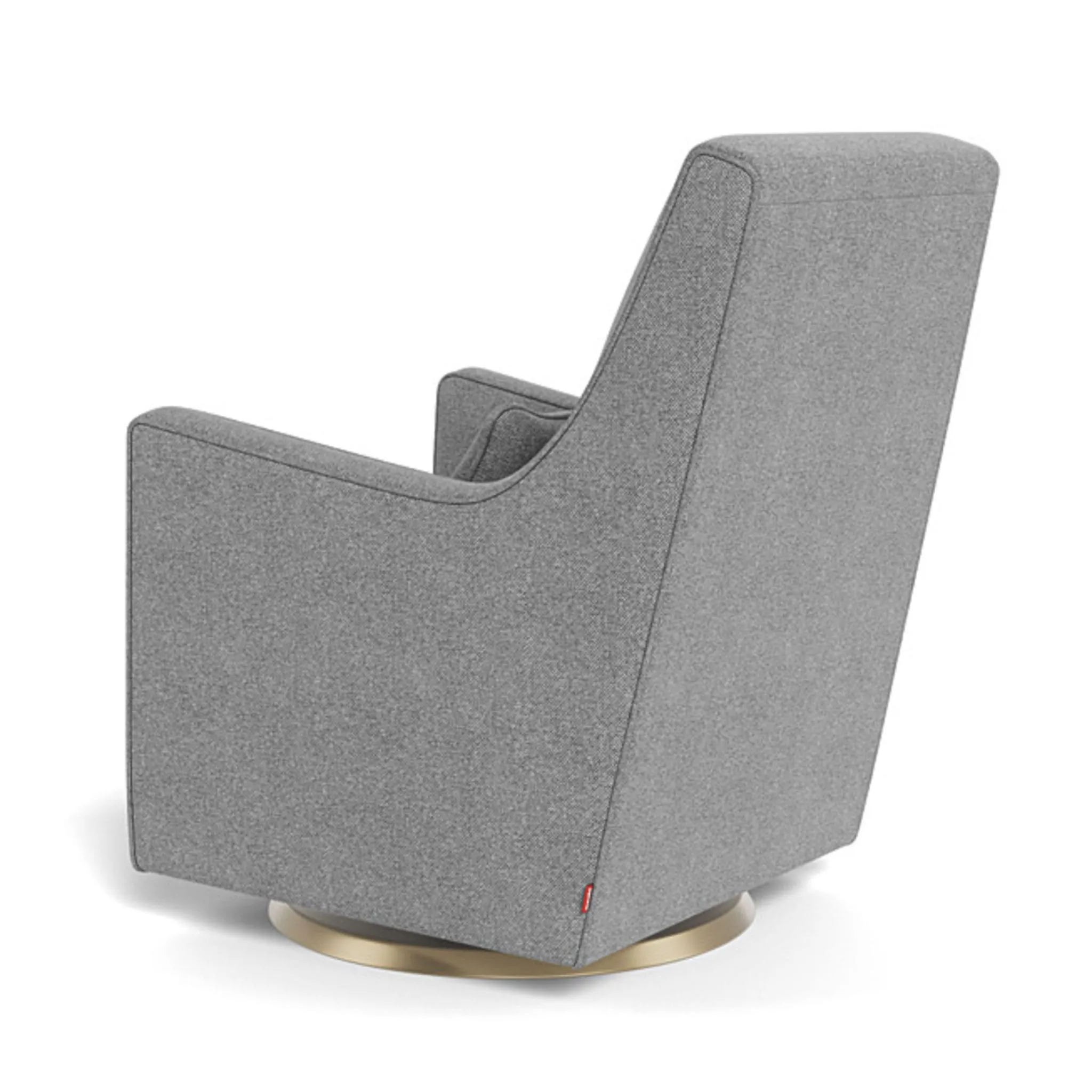 Monte Fauteuil Berçant et Pivotant Luca - Pepper Gris  Or
