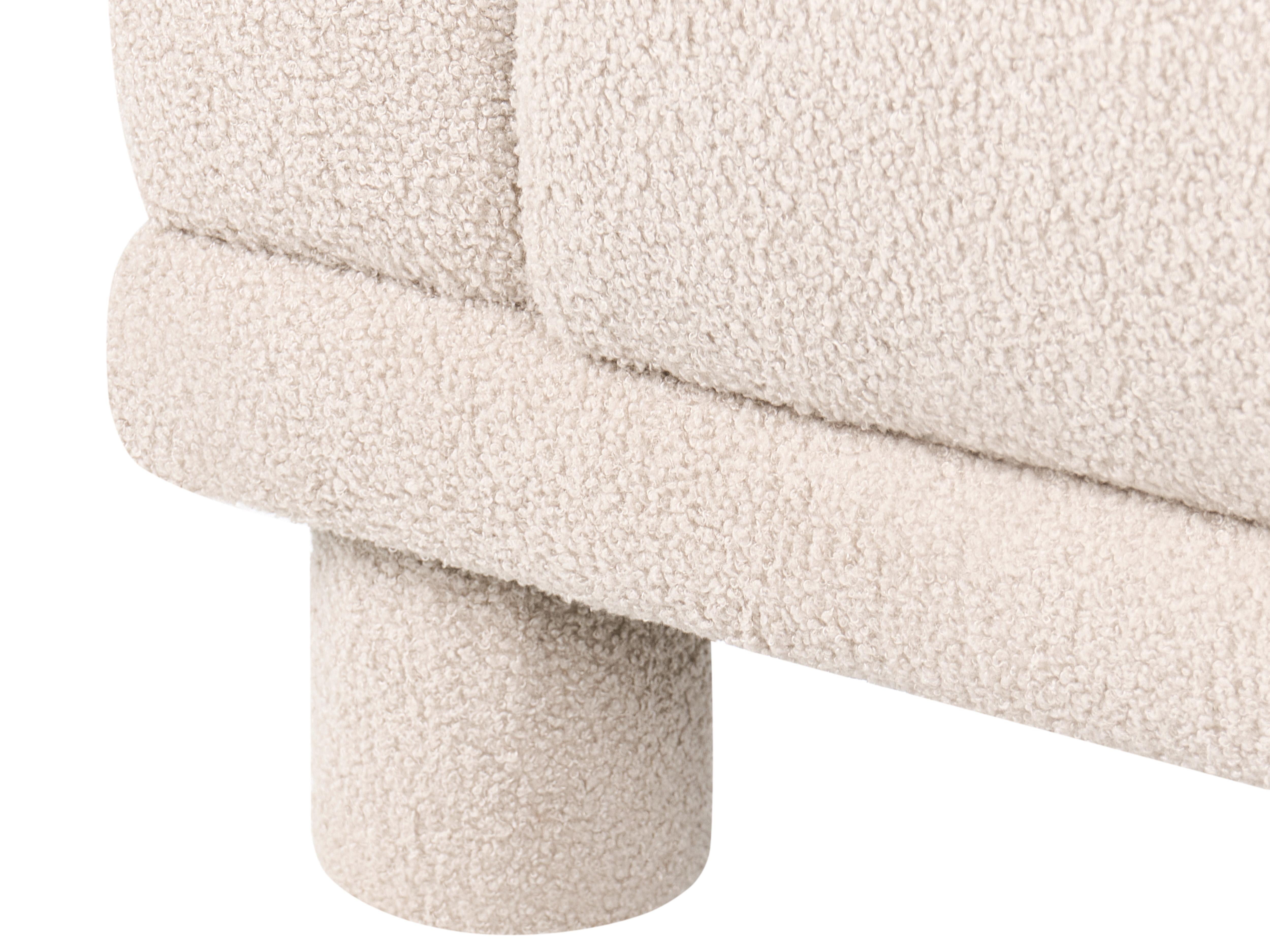 Bank 3-zits PORI Bouclé Beige